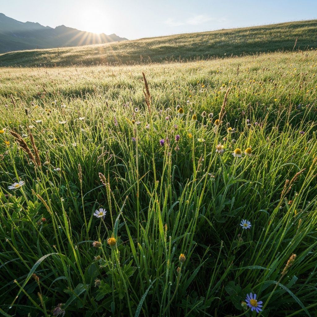 Alpine Vegetation und Wildwuchs